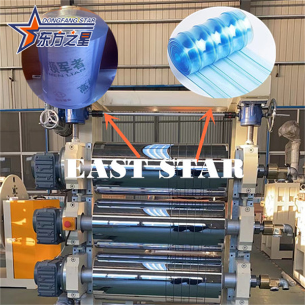 प्लास्टिक पीवीसी सॉफ्ट शीट एक्सट्रूज़न लाइन निर्माण